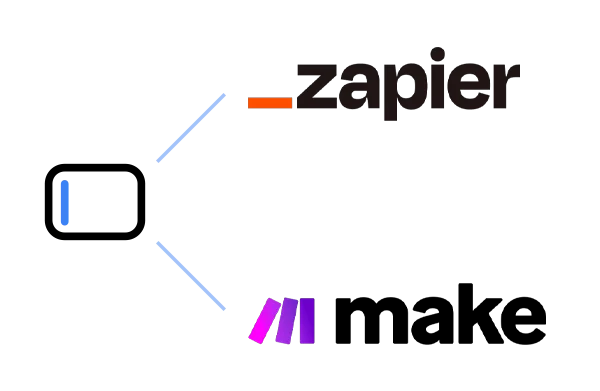 Form data sharing with Zapier and Make